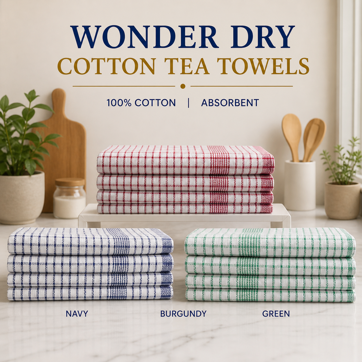 Wonder Dry Tea Towels (Available in more colours)