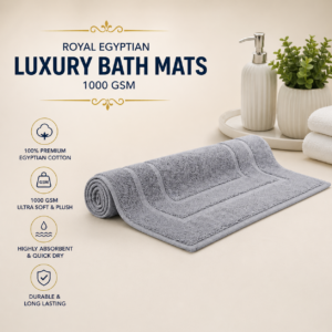 Royal Egyptian Luxury Bath Mats - 1000 GSM