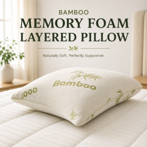 Bamboo Memory Foam Layered Pillow