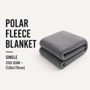 Polar Fleece Blanket Single 200 GSM - (130x170cm)