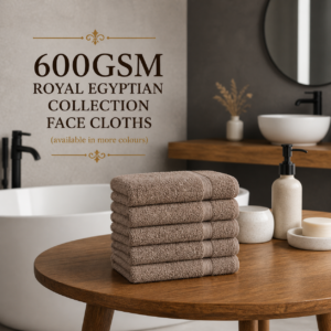 600GSM Royal Egyptian Collection Face Cloths (available in more colours)