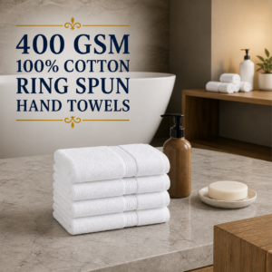 400 GSM 100% Cotton Ring Spun Hand Towels