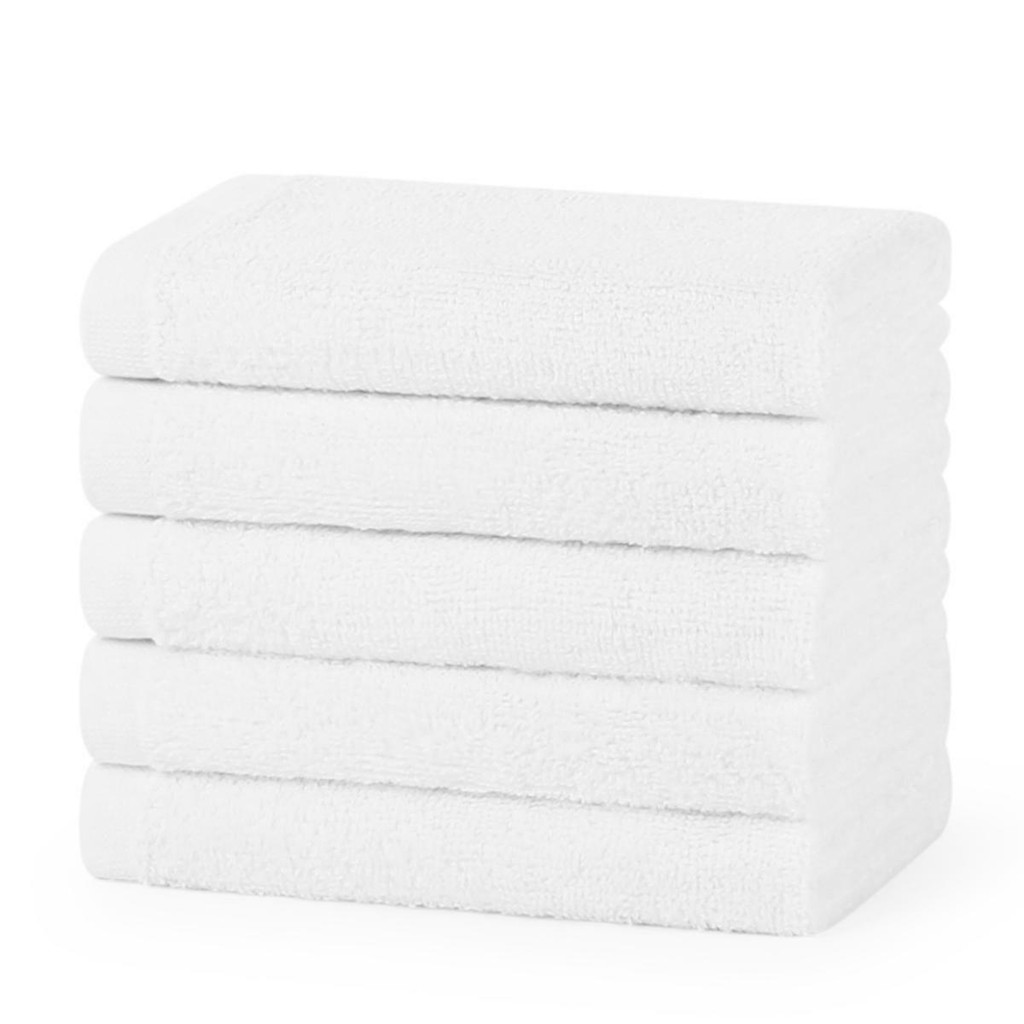 600 GSM Double Yarn White Face Cloths - Image 4