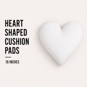 Heart Shaped Cushion Pads - 16 Inches