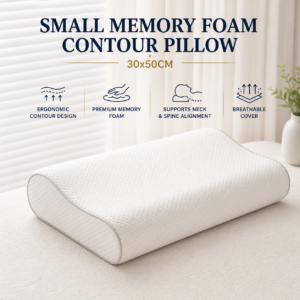 Small Memory Foam Contour Pillow - 30x50cm