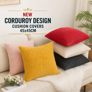 New Corduroy Design Cushion Covers - 45x45cm