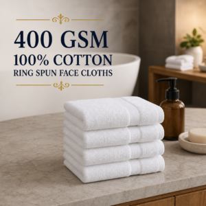 400 GSM 100% Cotton Ring Spun Face Cloths
