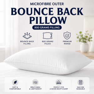 Microfibre Outer Bounce Back Pillows - 800 Grams Filling