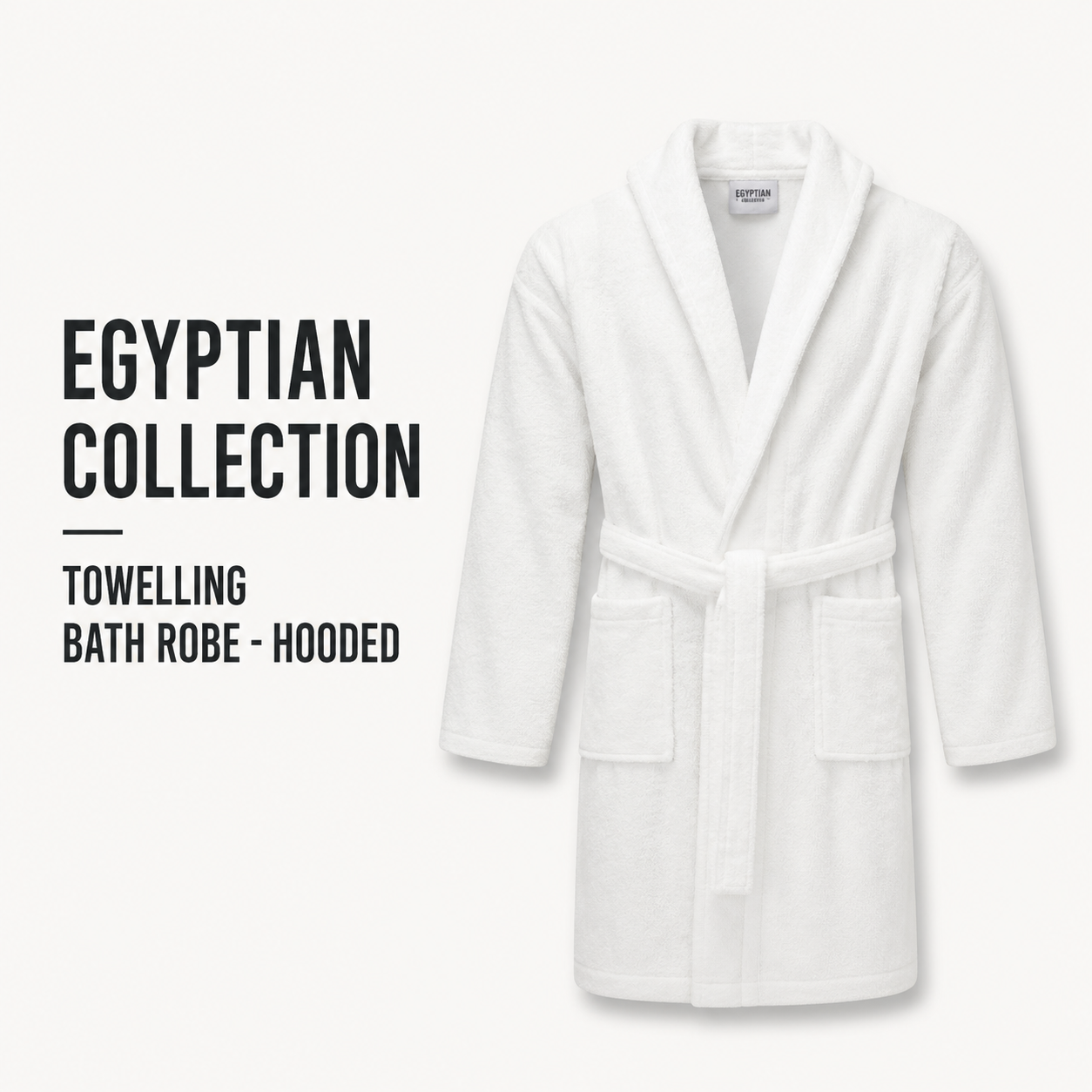 Egyptian Collection Towelling Bath Robe - Hooded (Available in more colours)