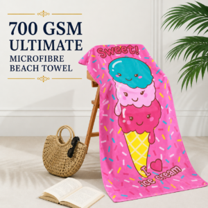 Summer Cool Design Microfibre Beach Towel | 70x150 cm