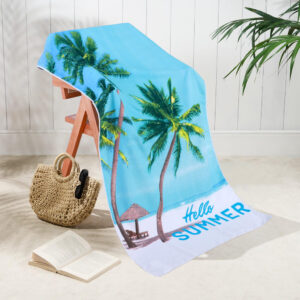 Palm Beach Design Lightweight Microfibre Beach Towel – 70 x 150 cm