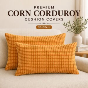 Premium Corn Corduroy Cushion Covers - 30x50cm