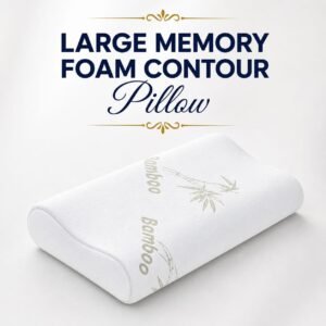 Large Memory Foam Bamboo Contour Pillow - 40x60cm
