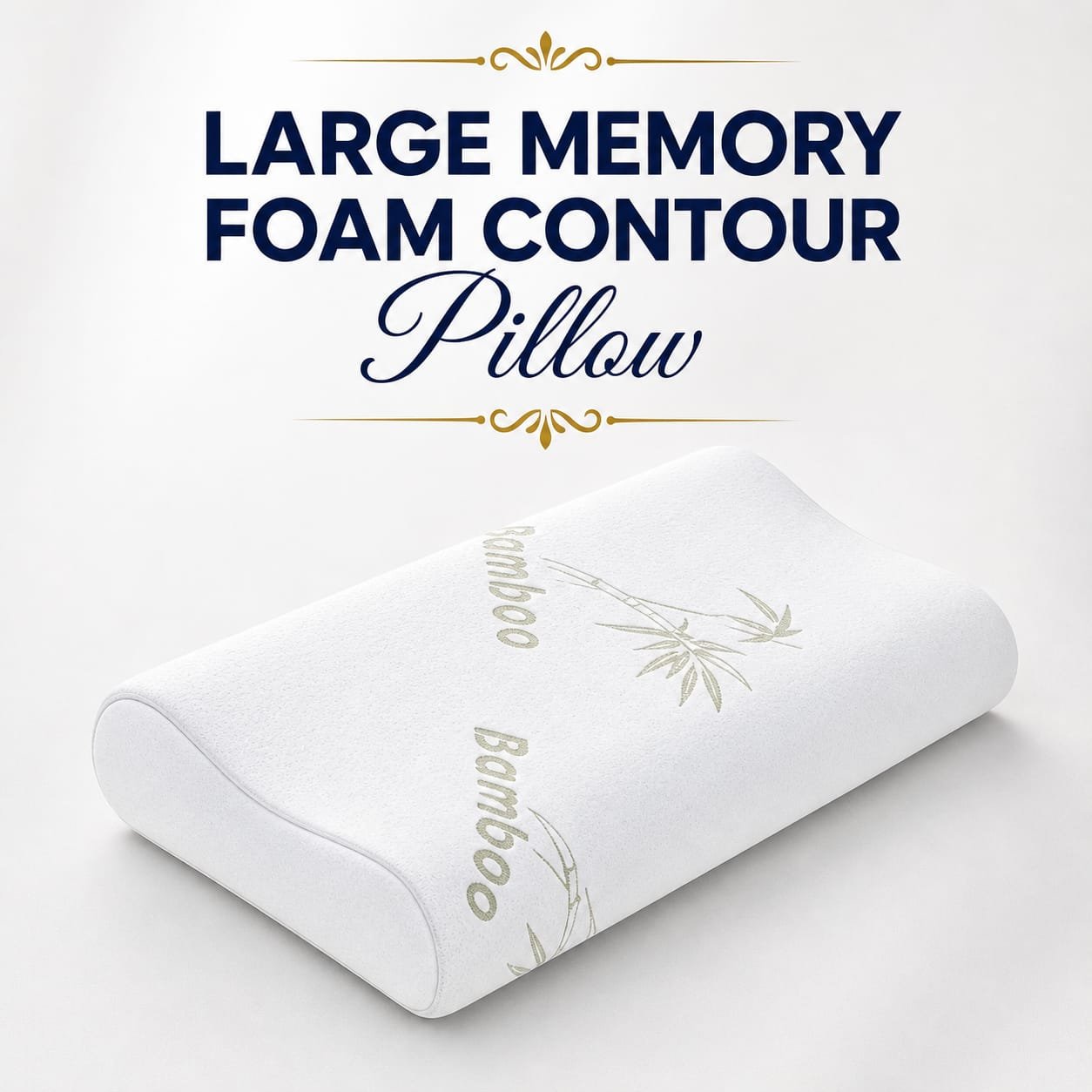 Large Memory Foam Contour Pillow - 40x60cm