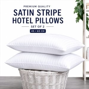 Satin Stripe Hotel Pillows