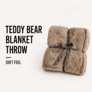 Teddy Bear Blanket Throw - Soft Feel