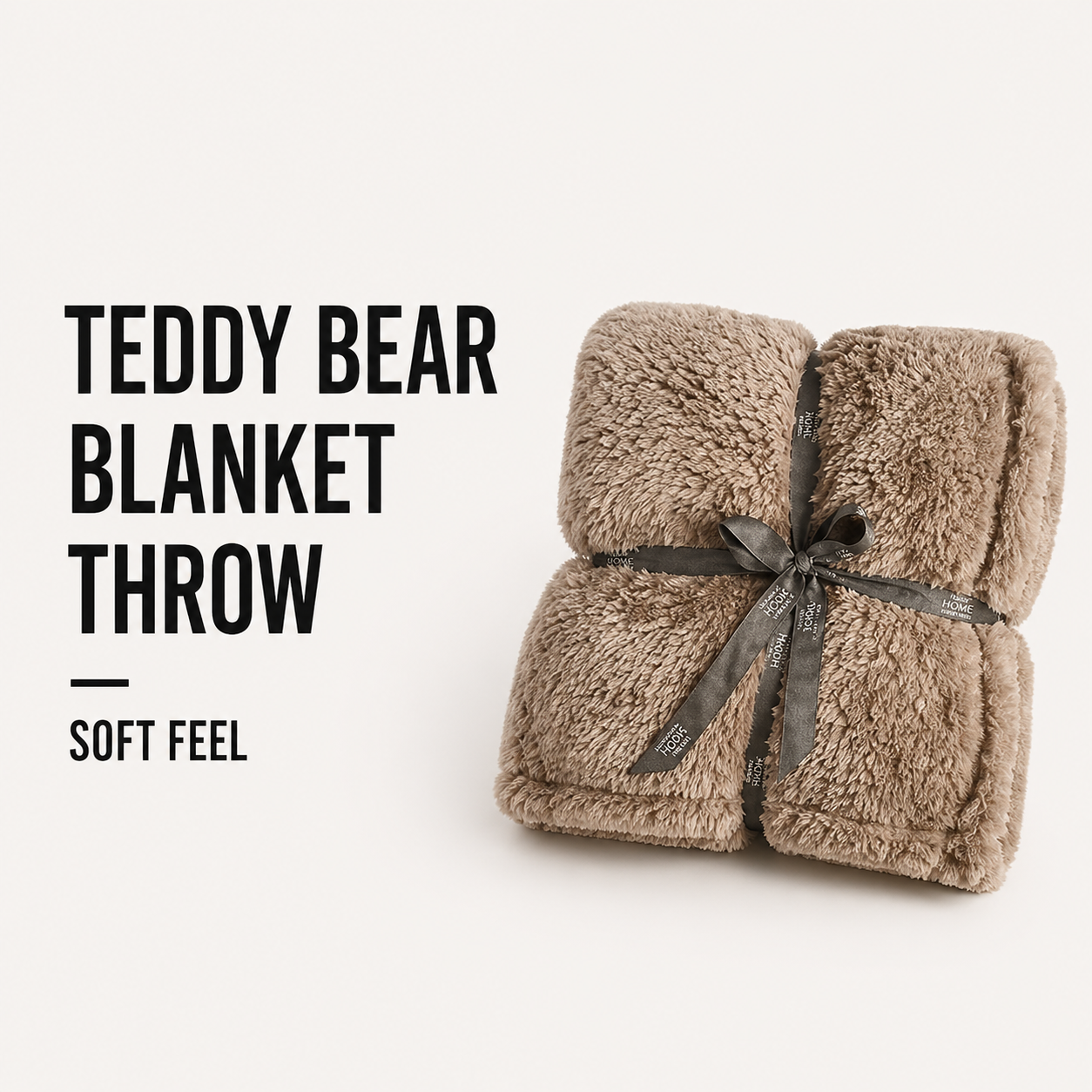 Teddy Bear Blanket Throw - Soft Feel (Available in more colours)