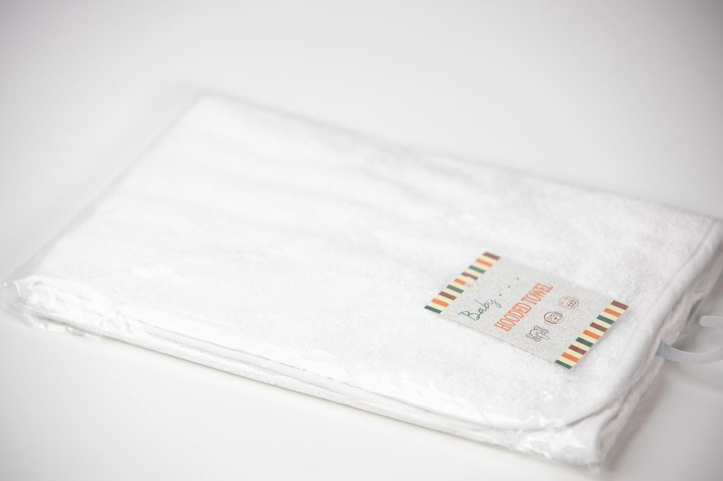 Baby Hooded Towel - Terry Towelling - Image 5