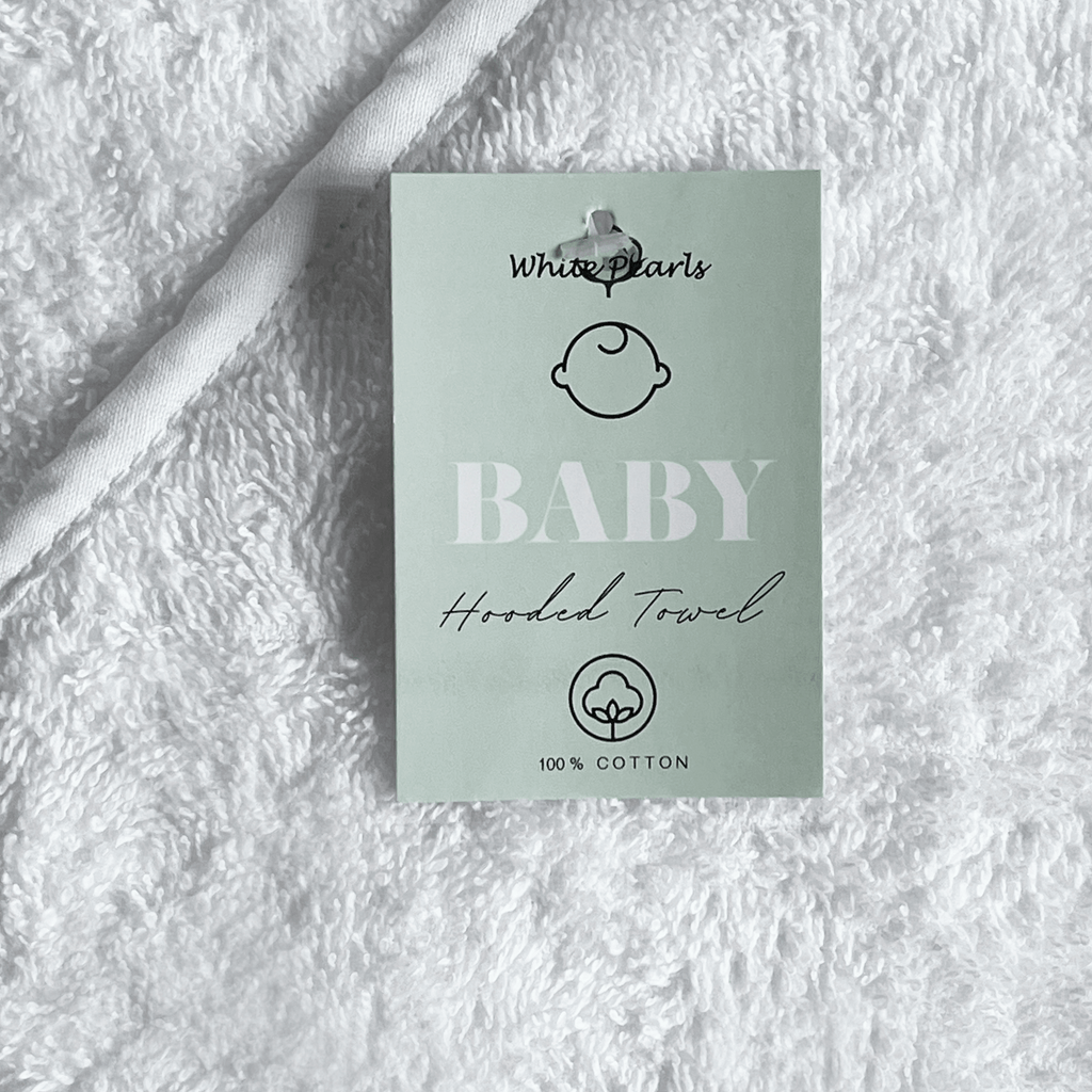 Baby Hooded Towel - Terry Towelling - Image 2