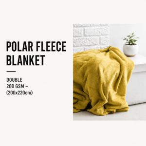 Polar Fleece Blanket Double 200 GSM - (200x220cm)