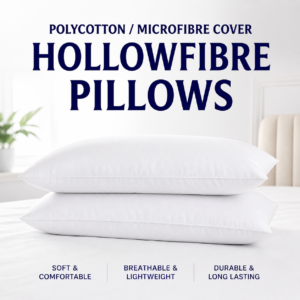 Polycotton/Microfibre Cover Hollowfibre Pillows