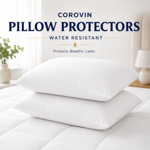 Corovin Pillow Protectors - Water Resistant