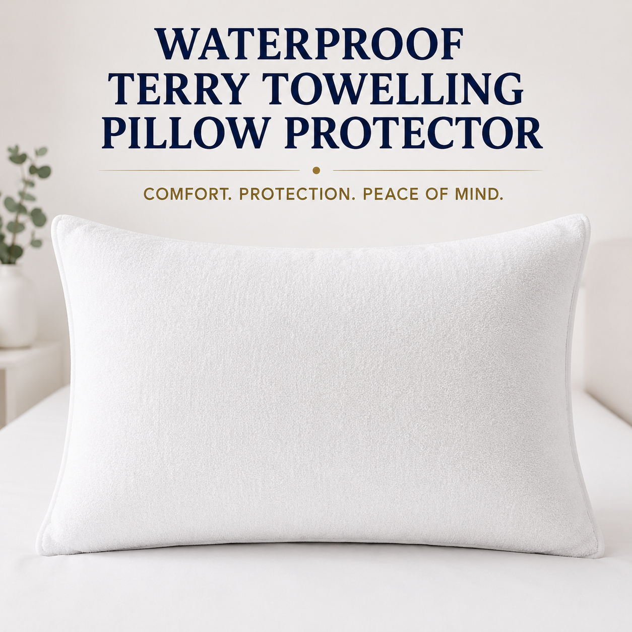 Waterproof Terry towelling Pillow Protector