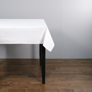 100% Polyester Plain Tablecloths White