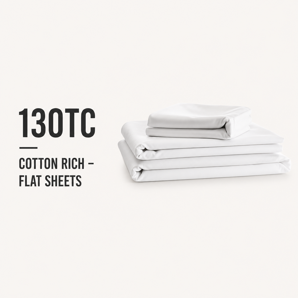 130TC Cotton Rich - Flat Sheets