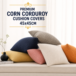 Premium Corn Corduroy Cushion Covers - 45x45cm