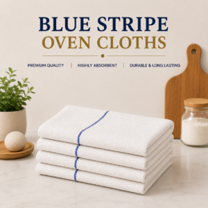 Blue Stripe Oven Cloths