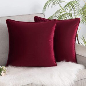 Premium Piped Velvet Cushion Covers - 45x45cm