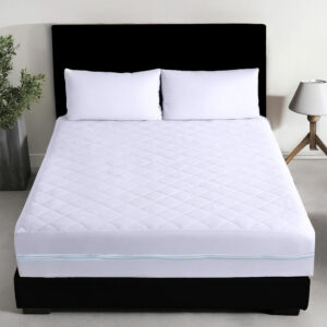 Fully Enclosed Zipped Waterproof Quilted Mattress Protector - 9 Inch Deep