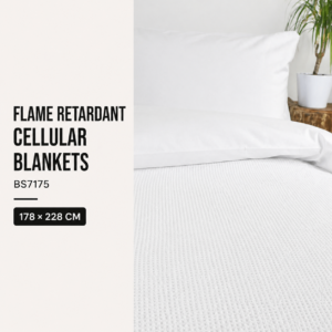Flame Retardant Cellular Blankets BS7175 (178x228 CM)