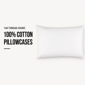 144 Thread Count, 100% Cotton - Pillowcases