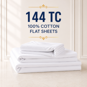 144TC 100% Cotton Flat Sheets