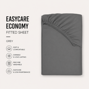 Easycare Economy Fitted Sheet - Grey