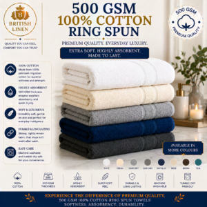 500 GSM 100% Cotton Ring Spun