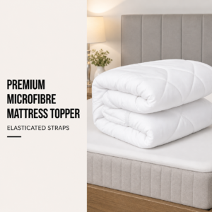 Premium Microfibre Mattress Topper - Elasticated Straps