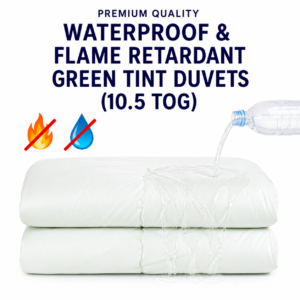 Waterproof & Flame Retardant Green Tint Duvets (10.5 Tog)