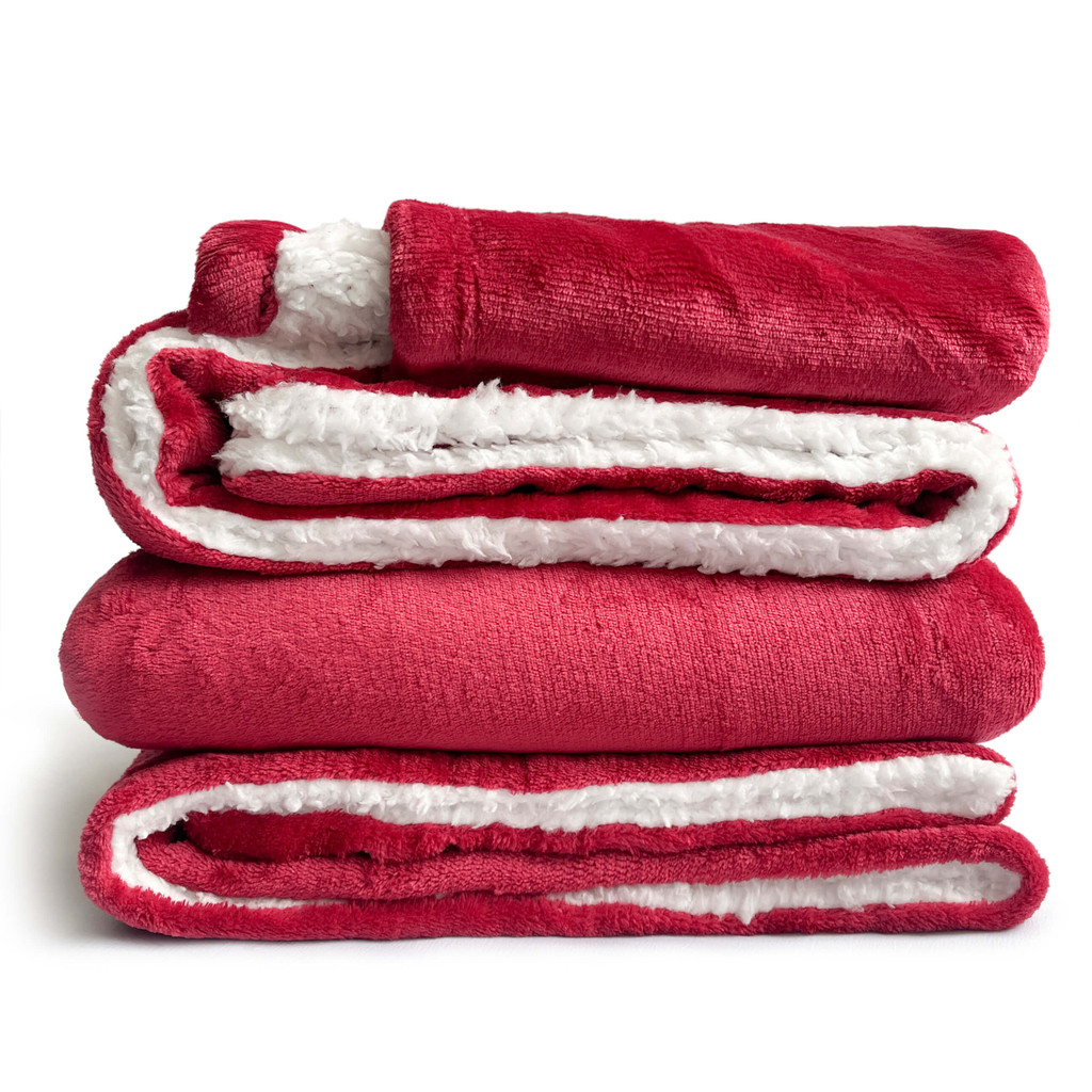 Double Layer Sherpa Hooded Blanket - Image 25