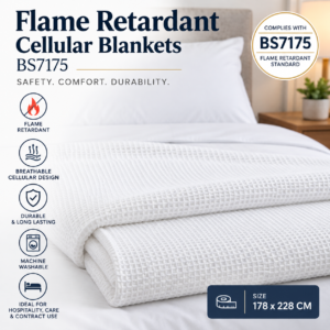 Flame Retardant Cellular Blankets BS7175 (178x228 CM)