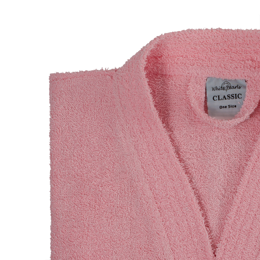 Value Range Terry Towelling Kimono Bathrobe - 100% Cotton - Image 2