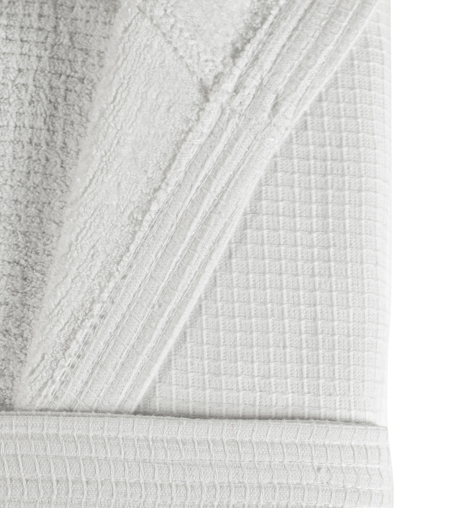 Premium 2in1 'Waffle Outer' 'Towelling Inner' 100% Cotton Dressing Gowns - Shawl Collar - Image 3