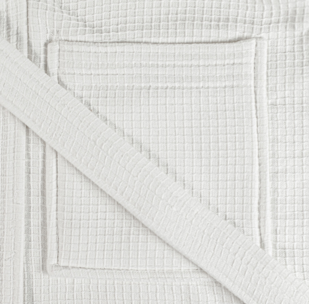 Premium 2in1 'Waffle Outer' 'Towelling Inner' 100% Cotton Dressing Gowns - Shawl Collar - Image 4