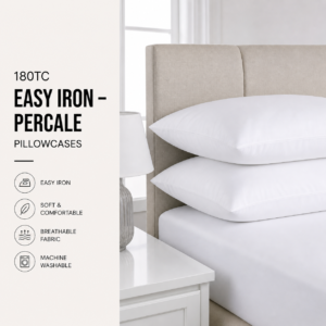 180TC Easy Iron - Percale Pillowcases