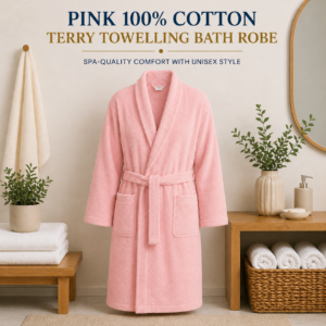 100% Cotton Terry Towelling Bath Robes