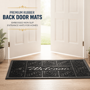 Premium Rubber Back Door Mats | Embossed Non-Slip Entrance Mats for Homes