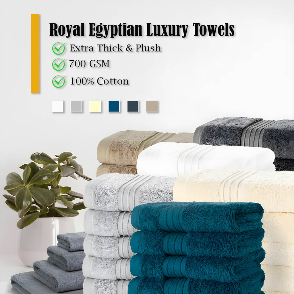 700 GSM Royal Egyptian Bath Towels (available in more colours) - Image 3