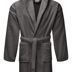 Royal Egyptian Collection Hooded Bathrobe Charcoal